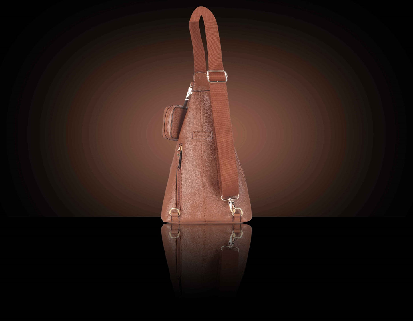 BULLZANO UNO GENUINE LEATHER SLIM CROSSBODY CHEST BAG