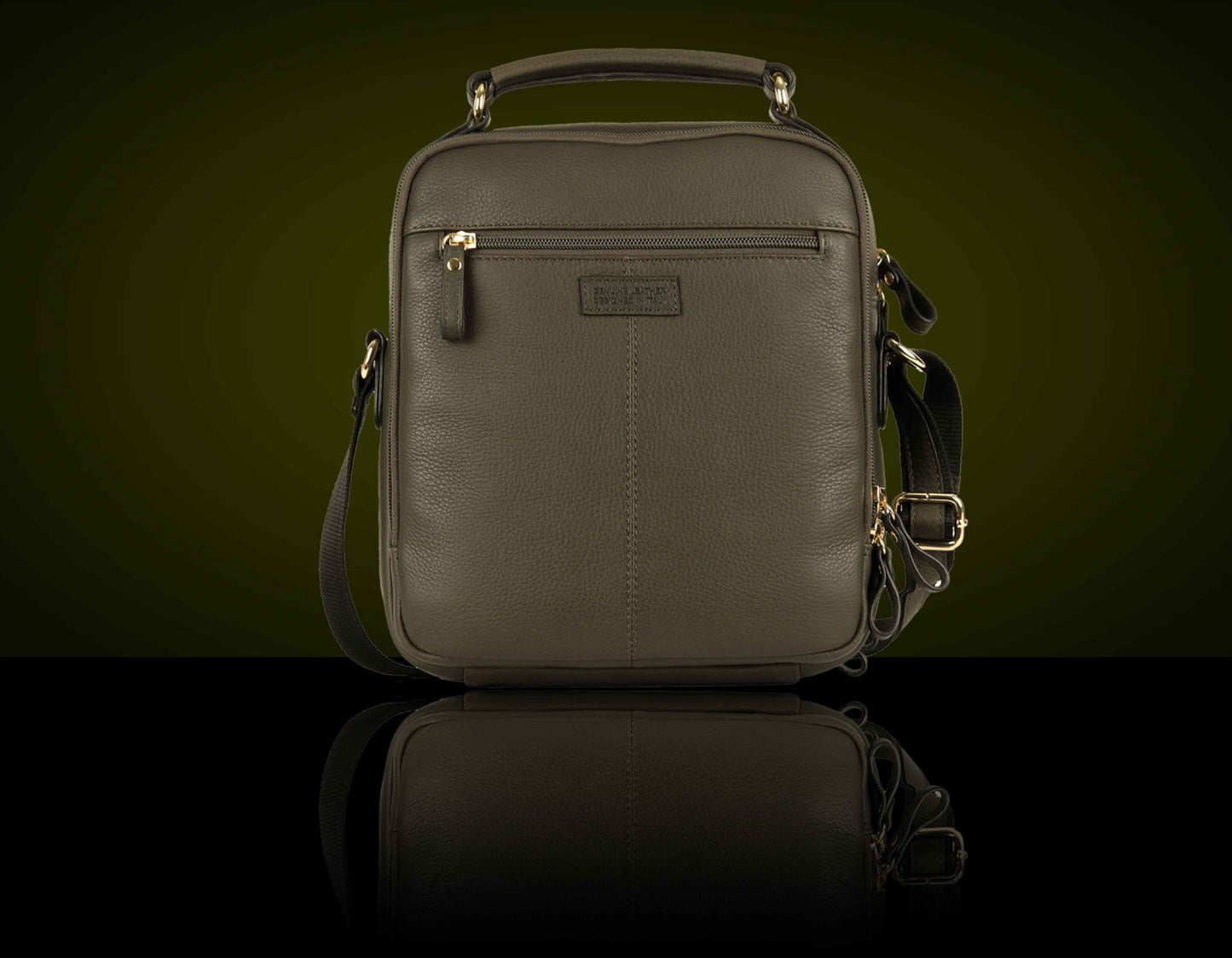 BULLZANO UNO GENUINE LEATHER CROSSBODY MESSENGER BAG FOR MEN