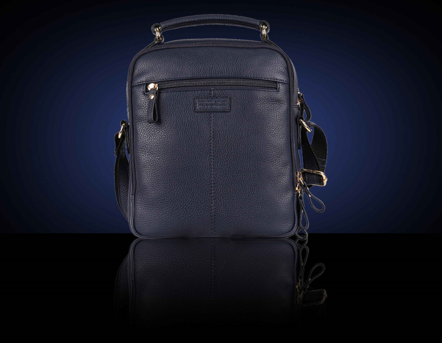 BULLZANO UNO GENUINE LEATHER CROSSBODY MESSENGER BAG FOR MEN