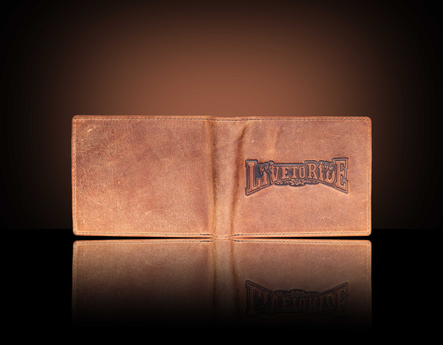 BULLZANO HUNTER GENUINE LEATHER LIVE TO RIDE WALLET FOR MEN