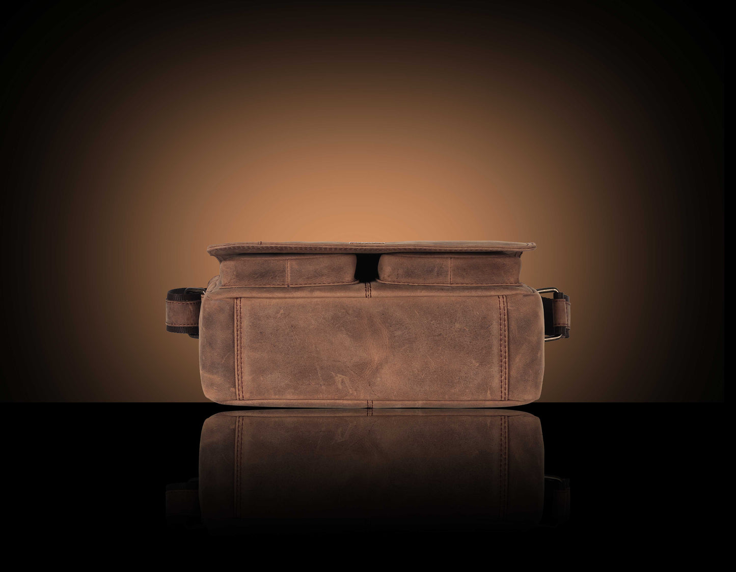 BULLZANO HUNTER GENUINE LEATHER CROSSBODY MESSENGER BAG