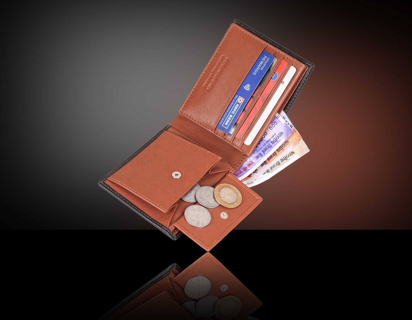 BULLZANO BOLDLINE GENUINE LEATHER WALLET FOR MEN