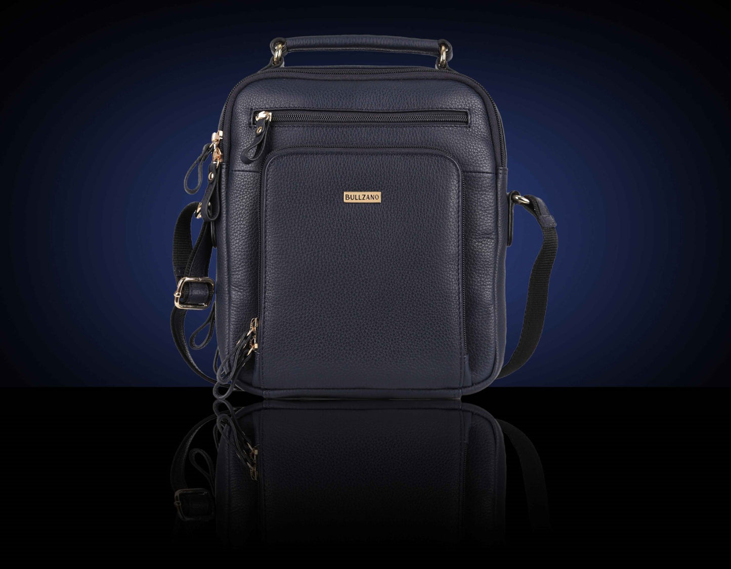 BULLZANO UNO GENUINE LEATHER CROSSBODY MESSENGER BAG FOR MEN