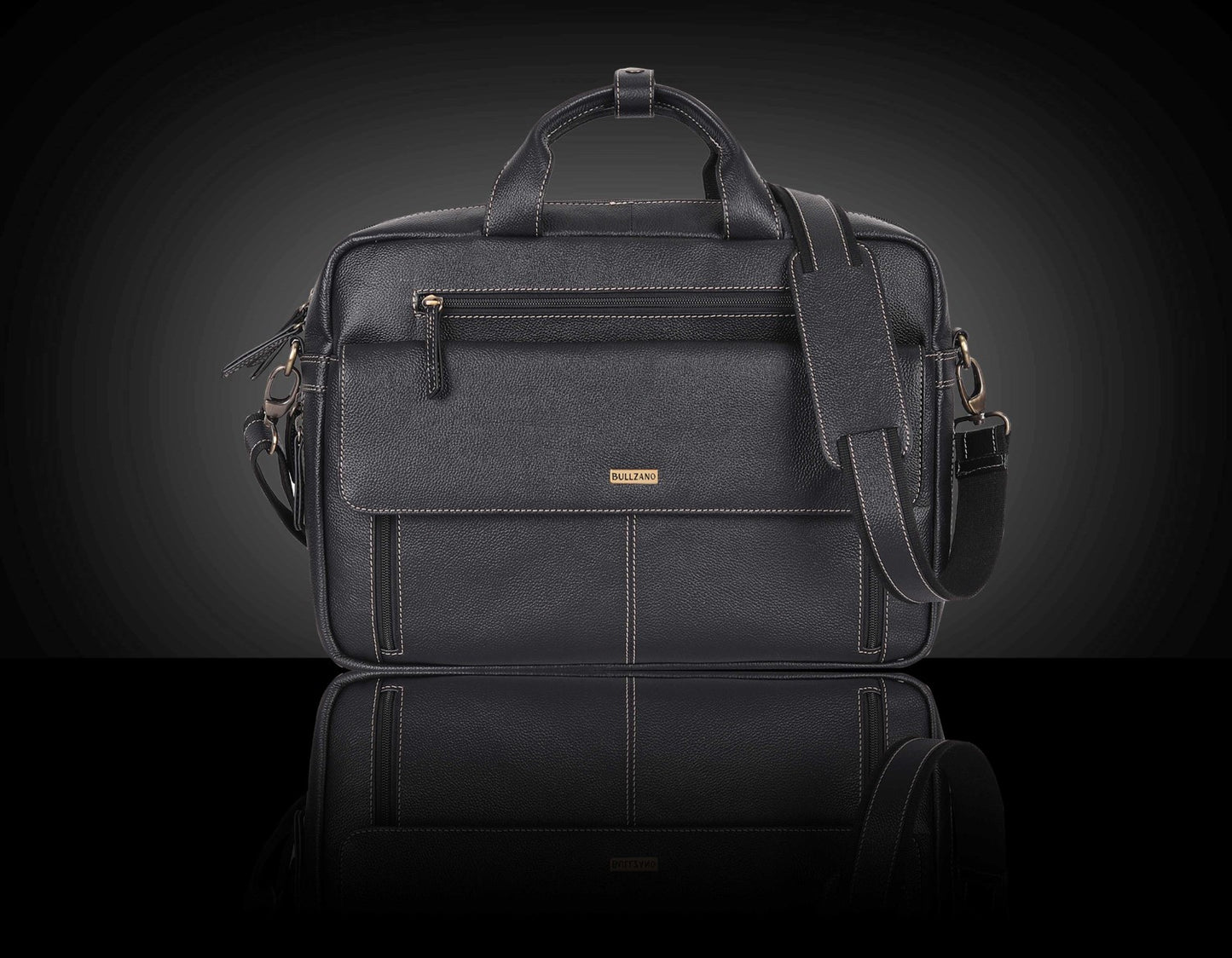 BULLZANO UNO GENUINE LEATHER LAPTOP BAG