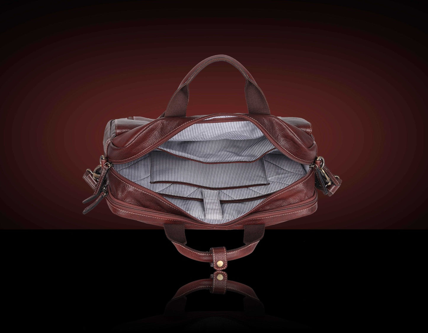 BULLZANO UNO GENUINE LEATHER LAPTOP BAG