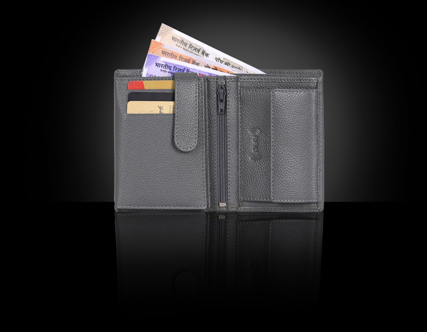 BULLZANO STALWART GENUINE LEATHER BI-FOLD WALLET FOR MEN, RFID PROTECTED