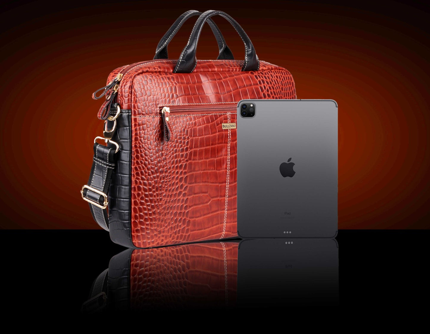 BULLZANO CRISTIANO GENUINE LEATHER LAPTOP BAG