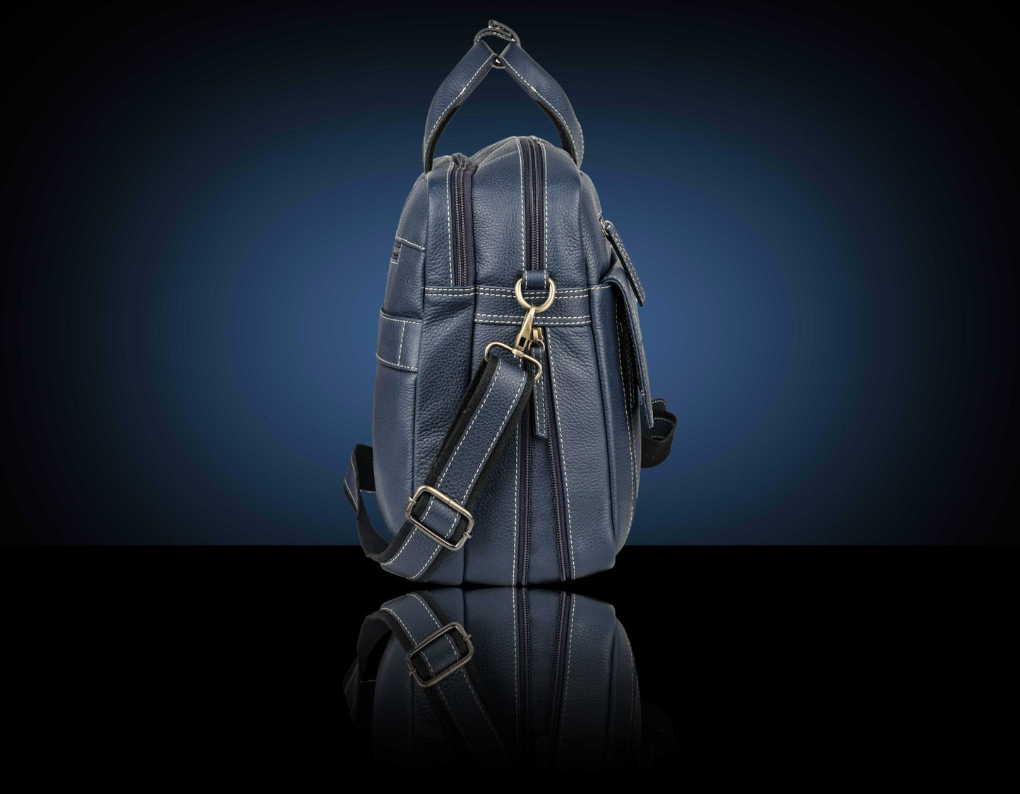 BULLZANO UNO GENUINE LEATHER LAPTOP BAG