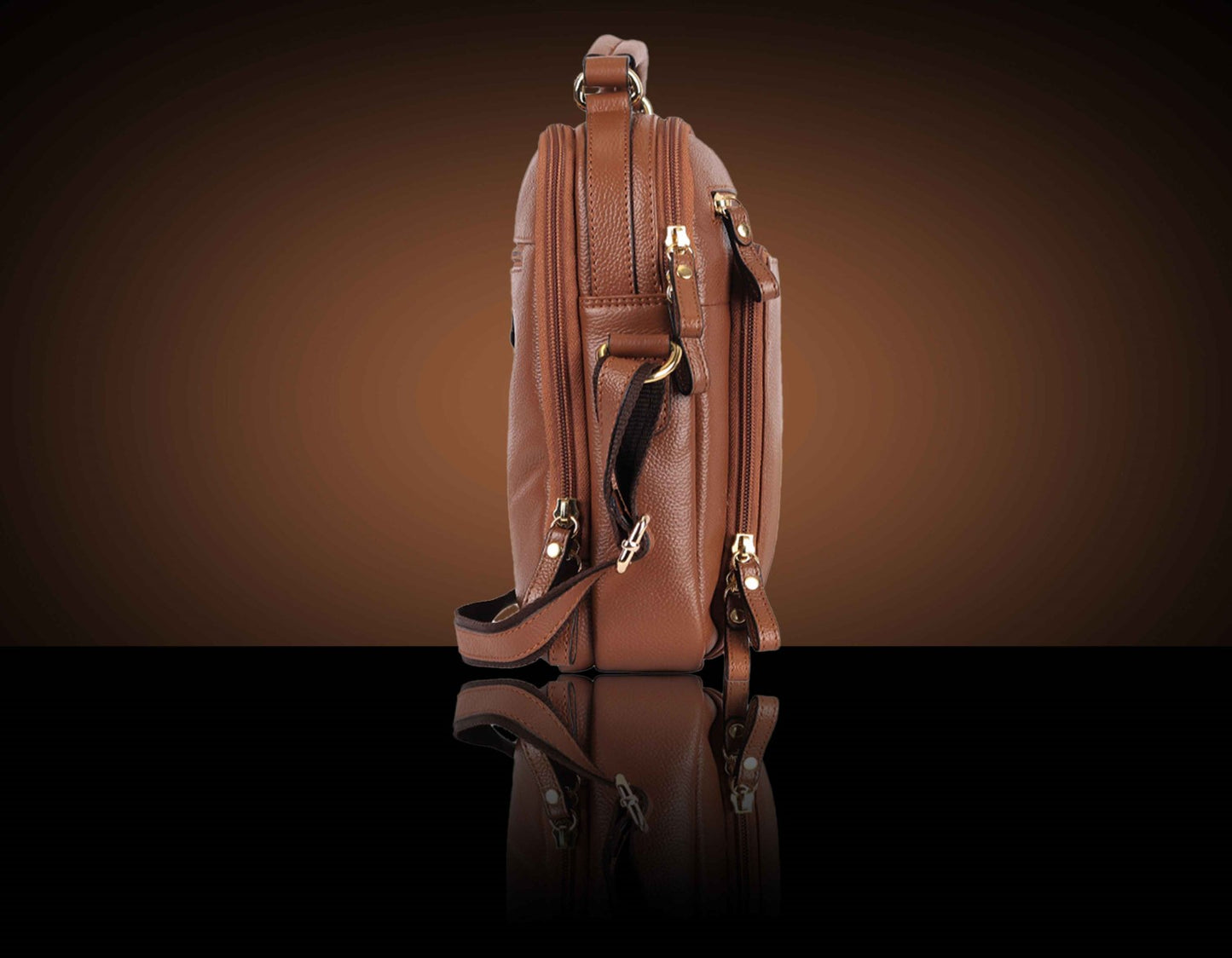 BULLZANO UNO GENUINE LEATHER CROSSBODY MESSENGER BAG FOR MEN