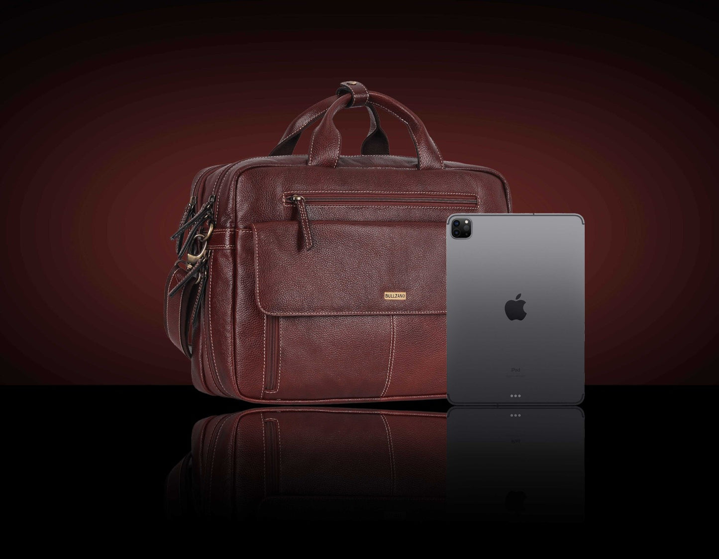 BULLZANO UNO GENUINE LEATHER LAPTOP BAG