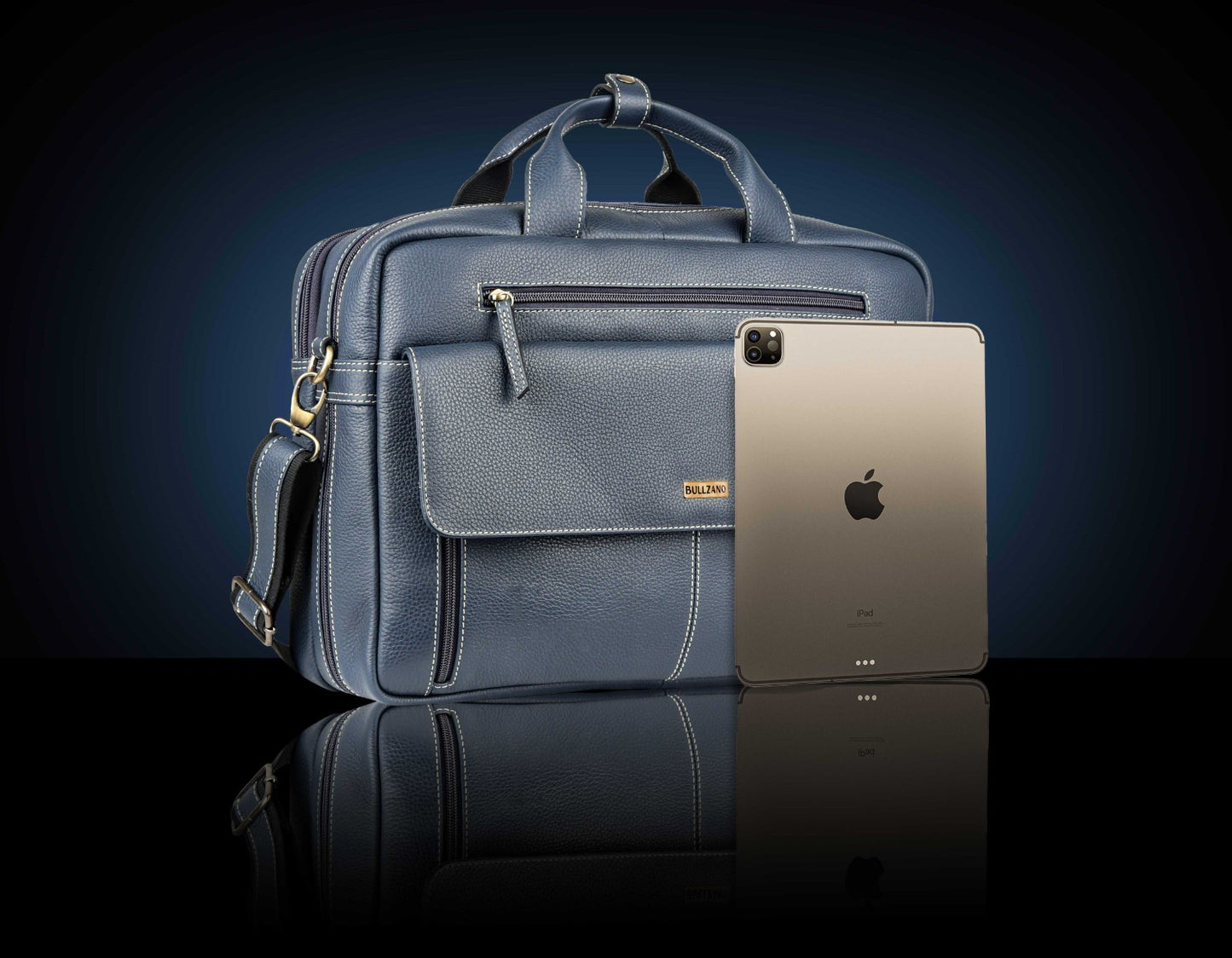 BULLZANO UNO GENUINE LEATHER LAPTOP BAG