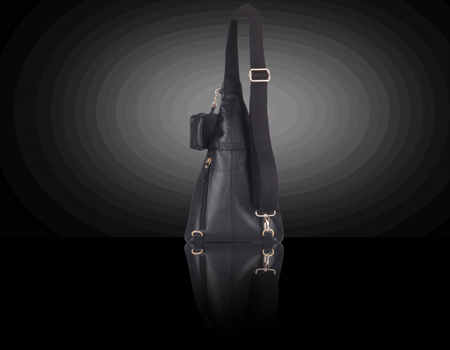 BULLZANO UNO GENUINE LEATHER SLIM CROSSBODY CHEST BAG