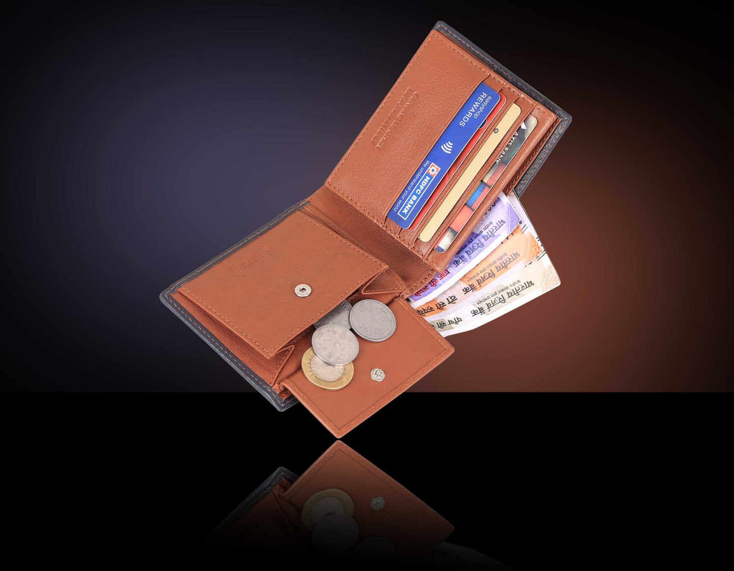 BULLZANO BOLDLINE GENUINE LEATHER WALLET FOR MEN