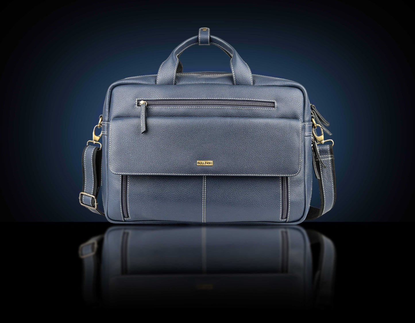 BULLZANO UNO GENUINE LEATHER LAPTOP BAG