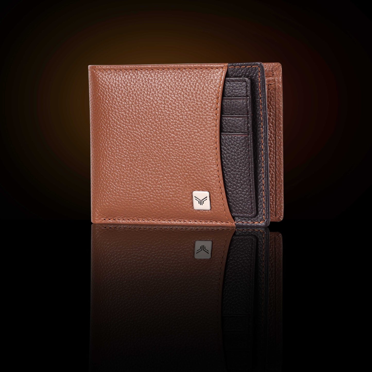 BULLZANO RIO BI-FOLD DUAL COLOUR COMBINATION GENUINE LEATHER WALLET FOR MEN, RFID PROTECTED