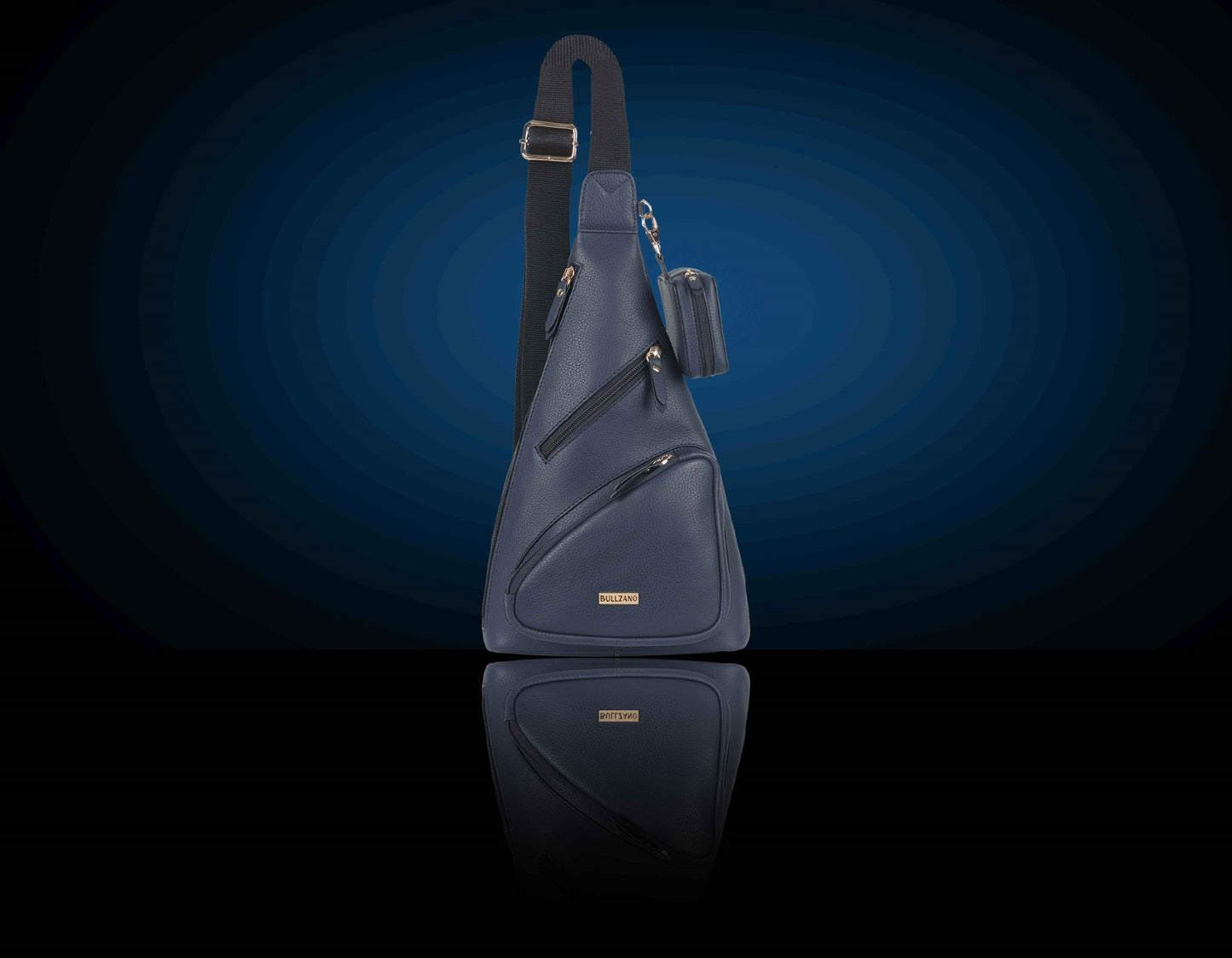 BULLZANO UNO GENUINE LEATHER SLIM CROSSBODY CHEST BAG