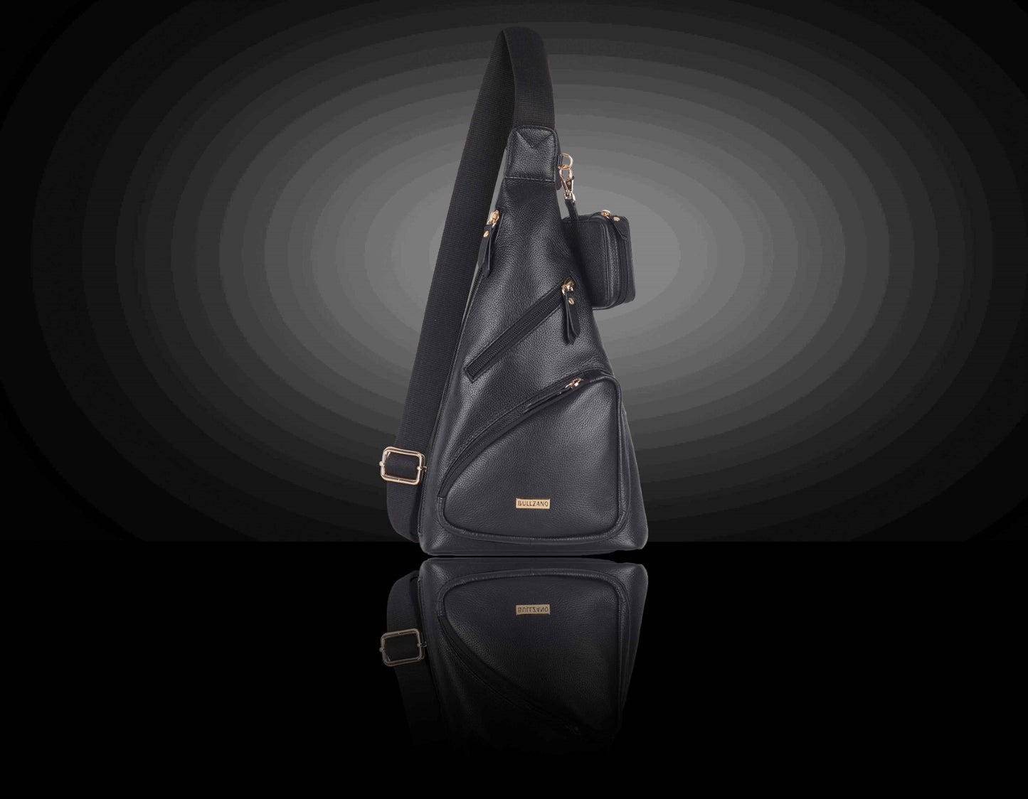 BULLZANO UNO GENUINE LEATHER SLIM CROSSBODY CHEST BAG