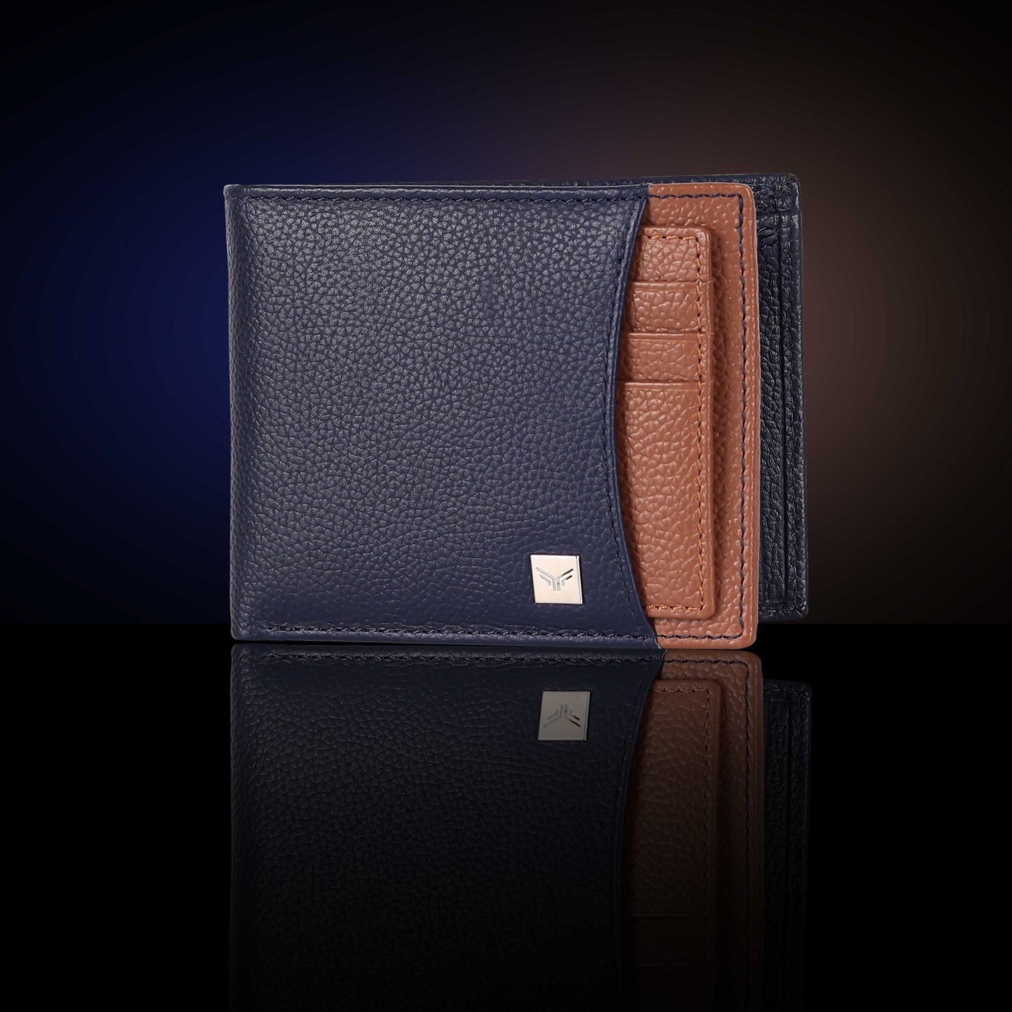 BULLZANO RIO BI-FOLD DUAL COLOUR COMBINATION GENUINE LEATHER WALLET FOR MEN, RFID PROTECTED