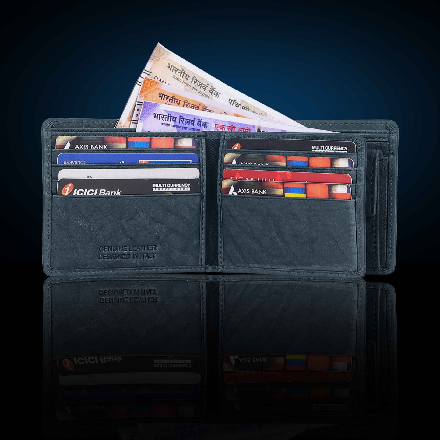 BULLZANO SAFARI GENUINE LEATHER BI-FOLD WALLET FOR MEN, RFID PROTECTED