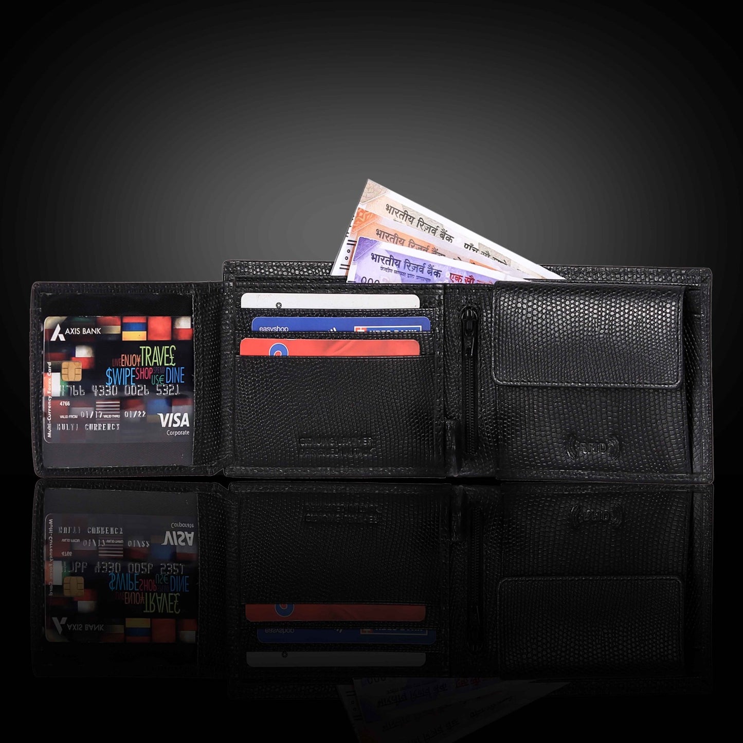 BULLZANO NILE GENUINE LEATHER BI-FOLD WALLET FOR MEN, RFID PROTECTED