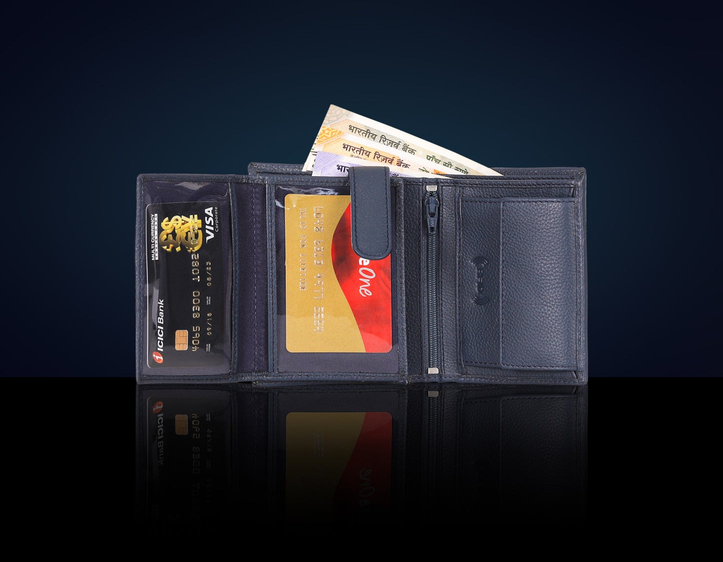 BULLZANO STALWART GENUINE LEATHER BI-FOLD WALLET FOR MEN, RFID PROTECTED