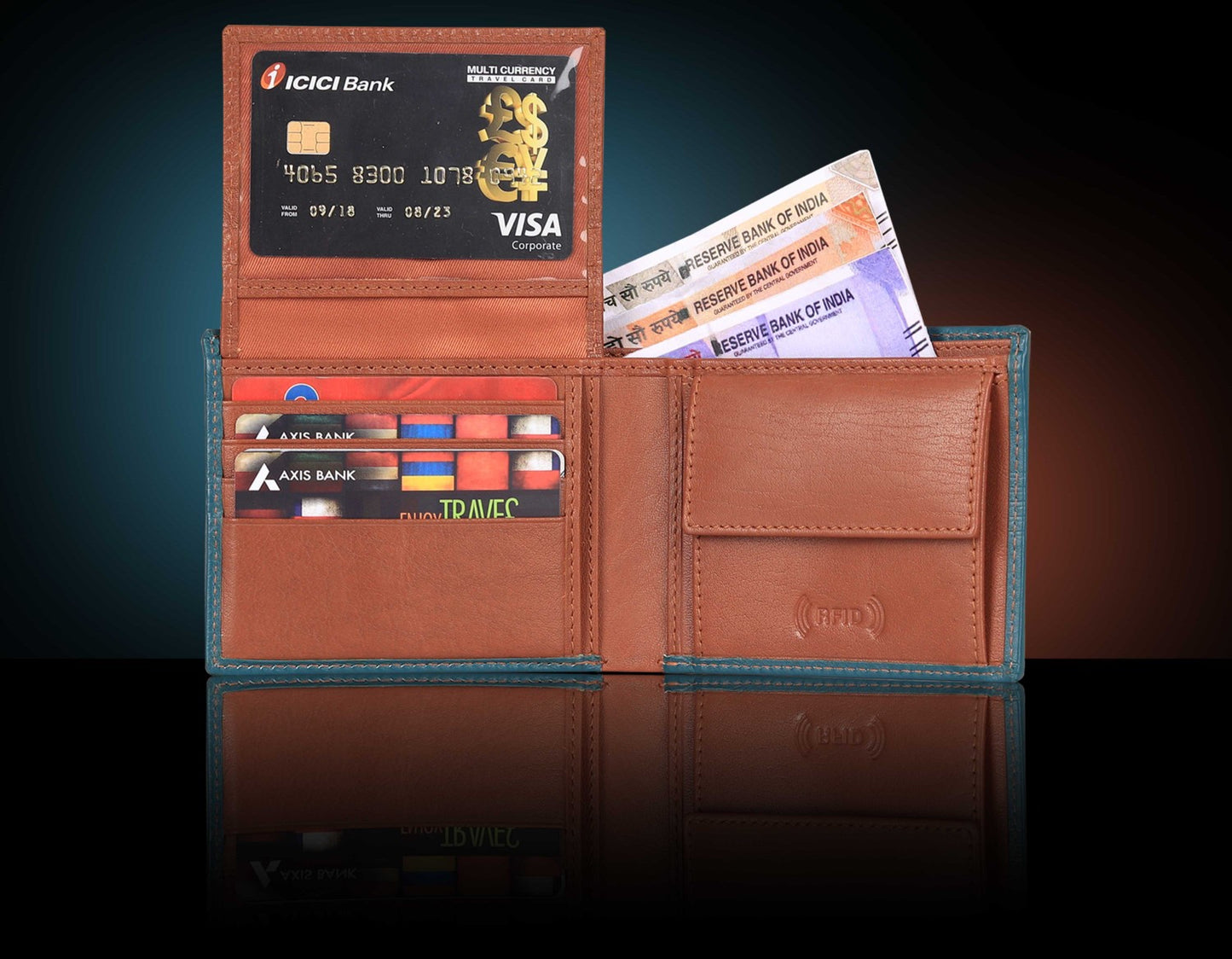 BULLZANO BOLDLINE GENUINE LEATHER WALLET FOR MEN