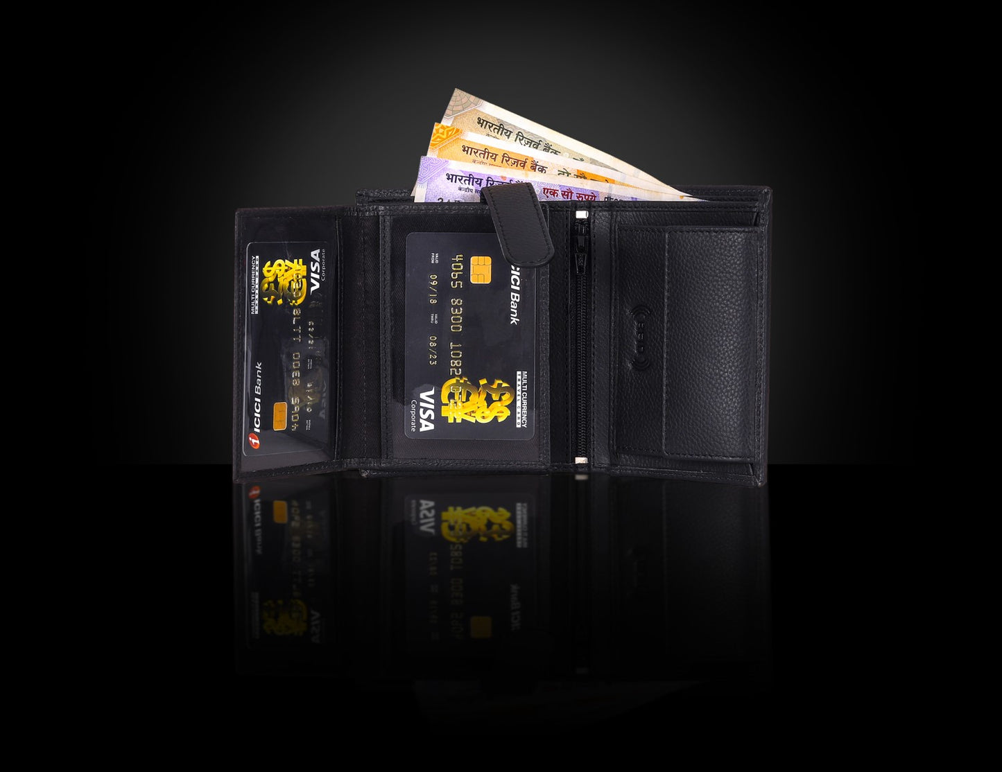 BULLZANO STALWART GENUINE LEATHER BI-FOLD WALLET FOR MEN, RFID PROTECTED