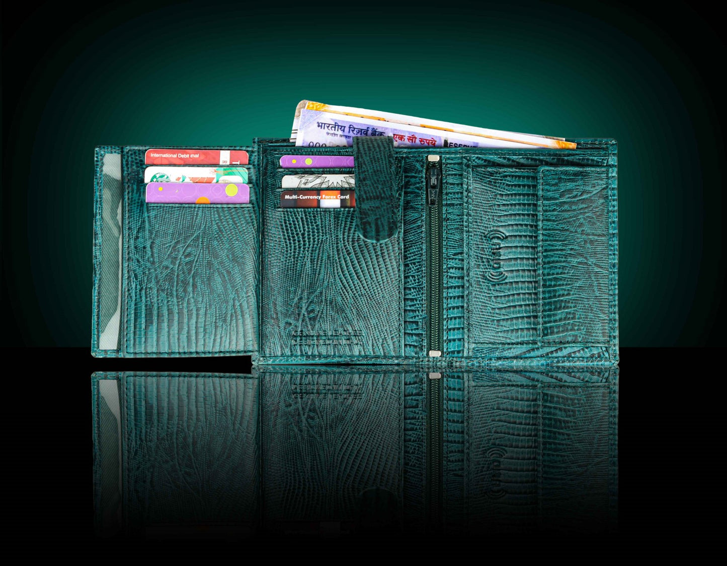 BULLZANO STALWART GENUINE LEATHER BI-FOLD WALLET FOR MEN, RFID PROTECTED