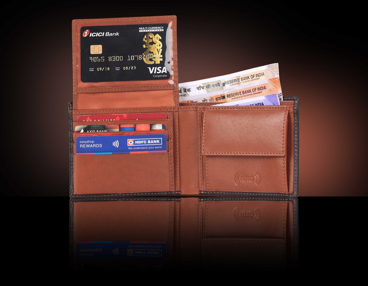BULLZANO BOLDLINE GENUINE LEATHER WALLET FOR MEN