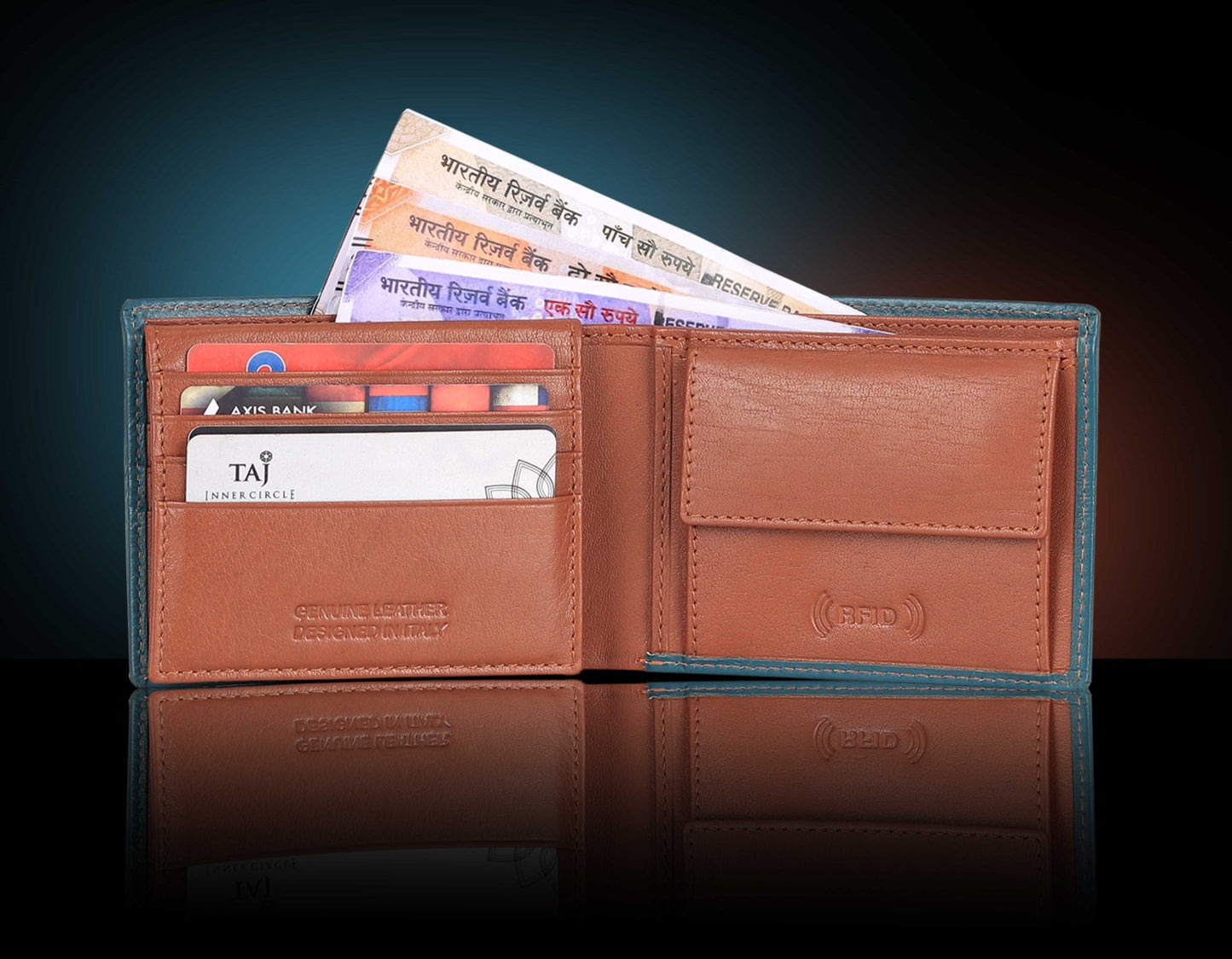 BULLZANO BOLDLINE GENUINE LEATHER WALLET FOR MEN
