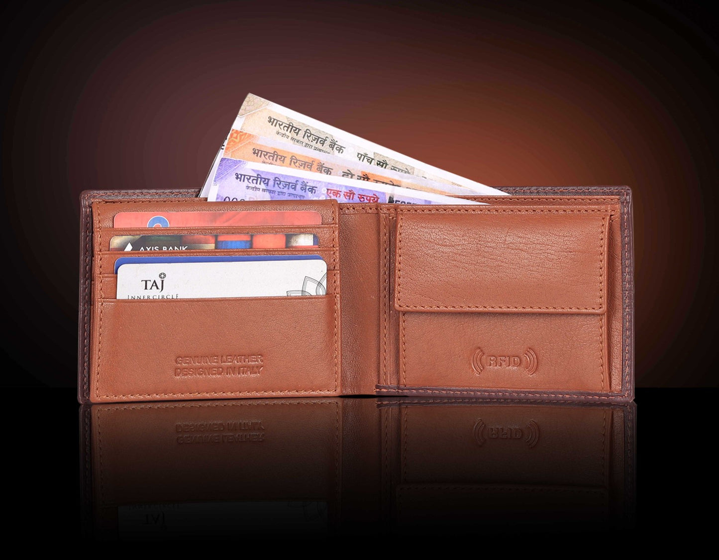 BULLZANO BOLDLINE GENUINE LEATHER WALLET FOR MEN