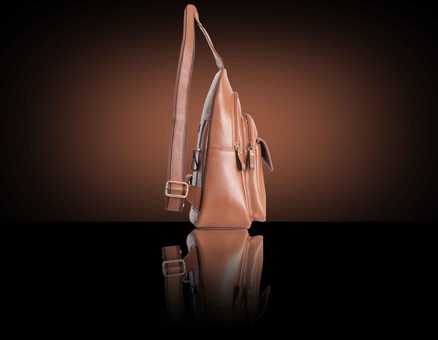 BULLZANO UNO GENUINE LEATHER MULTIPOCKET CROSSBODY CHEST BAG